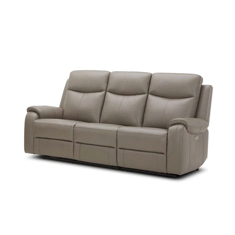 #1   KUKA #KM.5118 Electrical Tessuto-Leather Recliner Sofa 1S/3S (Fabric C-771) picket and rail