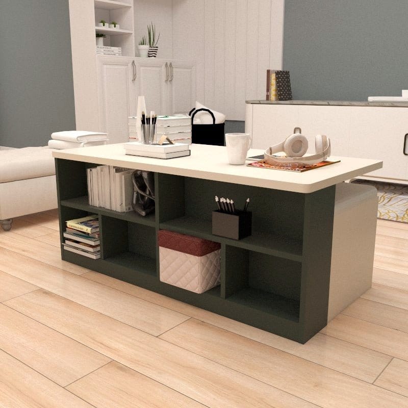 #1 Lyon 1-Drawer Customized Coffee Table (S5) picket and rail