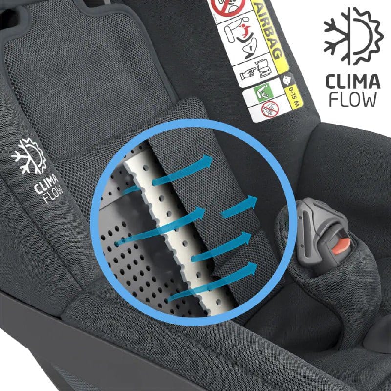 #1 Maxi Cosi Pearl 360 + FamilyFix 360 Car Seat Base iSize Baby Car Seat Bundle - Assorted Colours (0m-4y) (40-105cm) picket and rail
