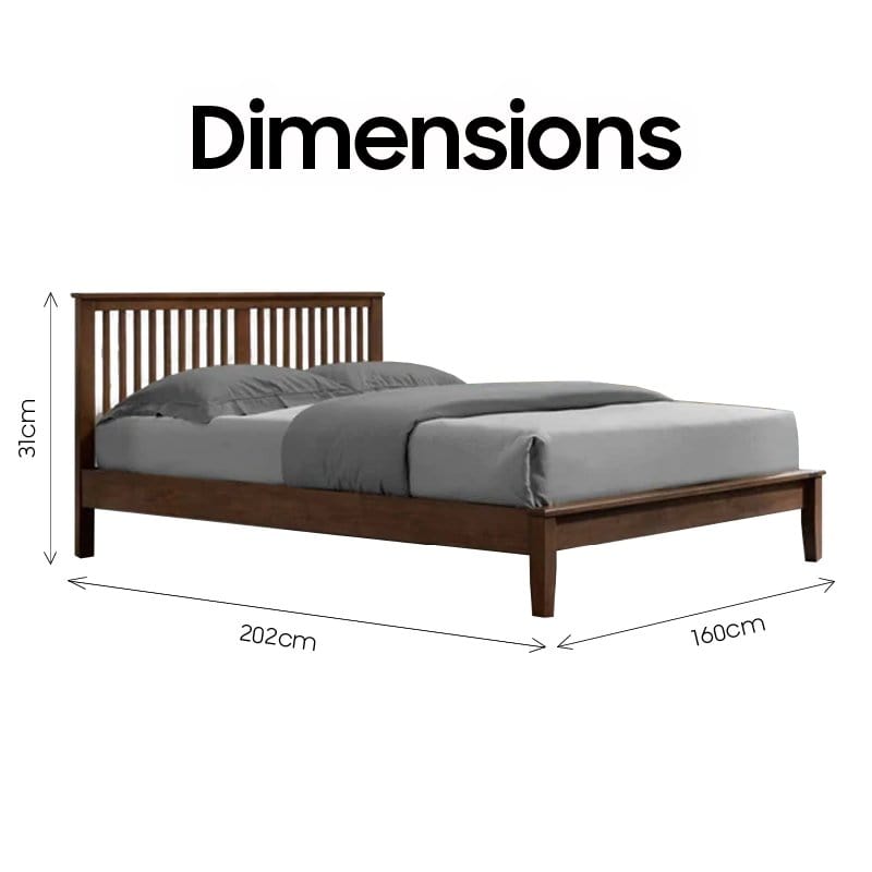 #1 Mission XII Solid Wood Queen Bed ( BED-ITG-929B-Q ) picket and rail