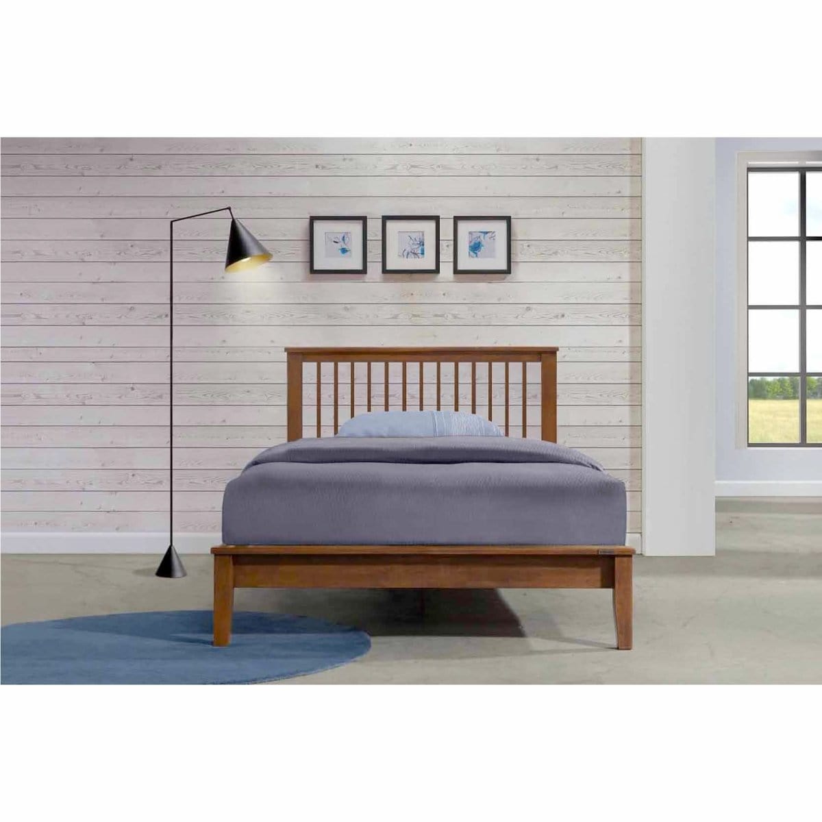 1 Mission XII Solid Wood Single Bed Picket&Rail Custom Sofas & Furniture