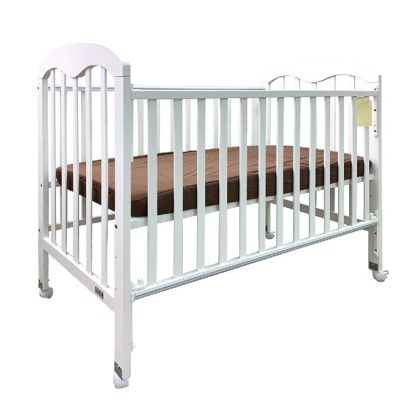 #1  Picket&Rail 6-in-1 Solid Hardwood Baby Cot with Drop-Side Gate 823 (120X60cm) Col: White picket and rail