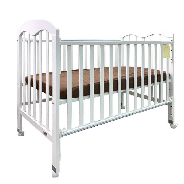 1 Picket&Rail 6in1 Solid Hardwood Baby Cot 823 (White) with DropSi