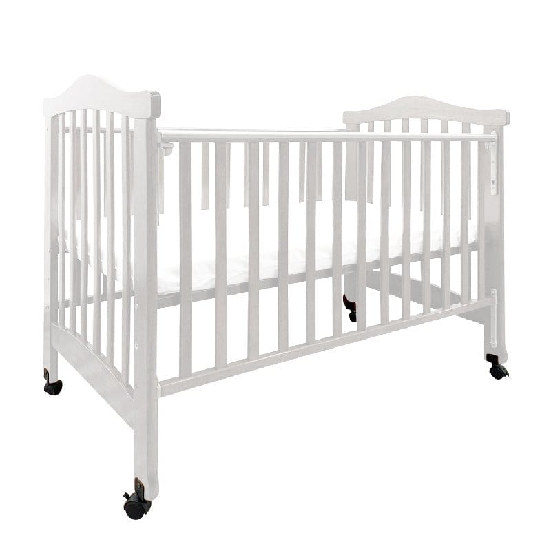 #1 Picket&Rail 6-in-1 Solid Hardwood Baby Cot with Drop-Side Gate 872 (120x60cm) Col: White picket and rail