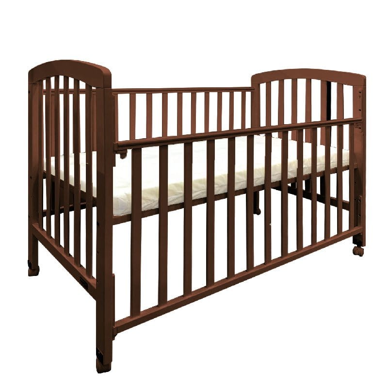 #1  Picket&Rail 6-in-1 Solid Hardwood Baby Cot with Drop-Side Gate 892 (120x60cm) Col: Brown picket and rail