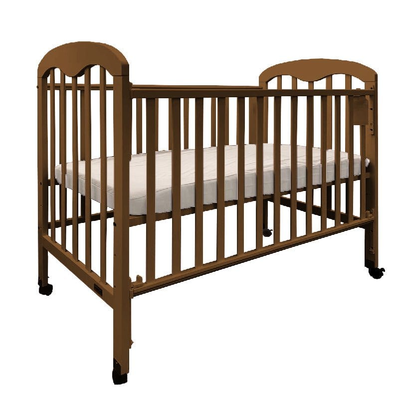 #1 Picket&Rail 6-in-1 Solid Hardwood Convertible Baby Cot with Drop-Side Gate 823 (120x60cm) Col: Brown picket and rail