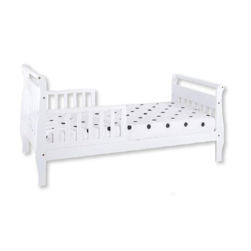 #1 Picket&amp;Rail - Poppy Toddler Bed (130x70cm) Col: White picket and rail