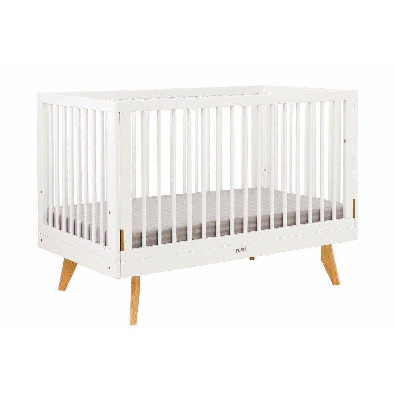 1 Viggo 3in1 Solid Wood Convertible Baby Cot With Single Handed Dro