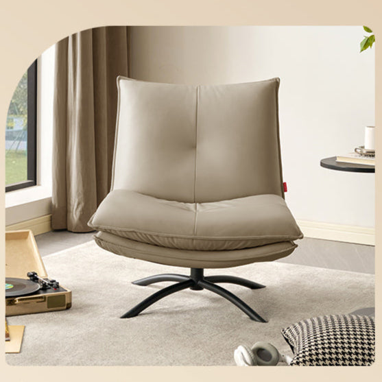 KUKA #A623 1-Seater Minimalist Design Top Grain Leather Swivel Chair (Factory Direct)