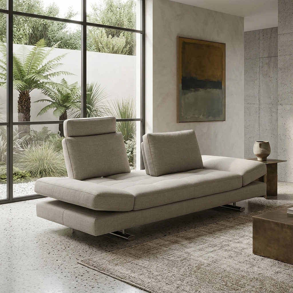 Americana No. 1372 Custom Daybed Sofa with Adjustable Backrest & Armrest | Pet Friendly Leather & Fabric
