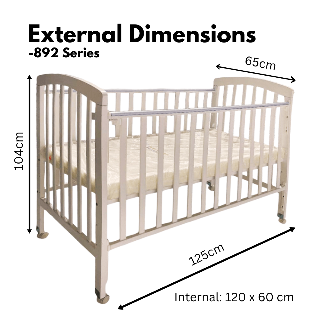 Baby cot dimension online