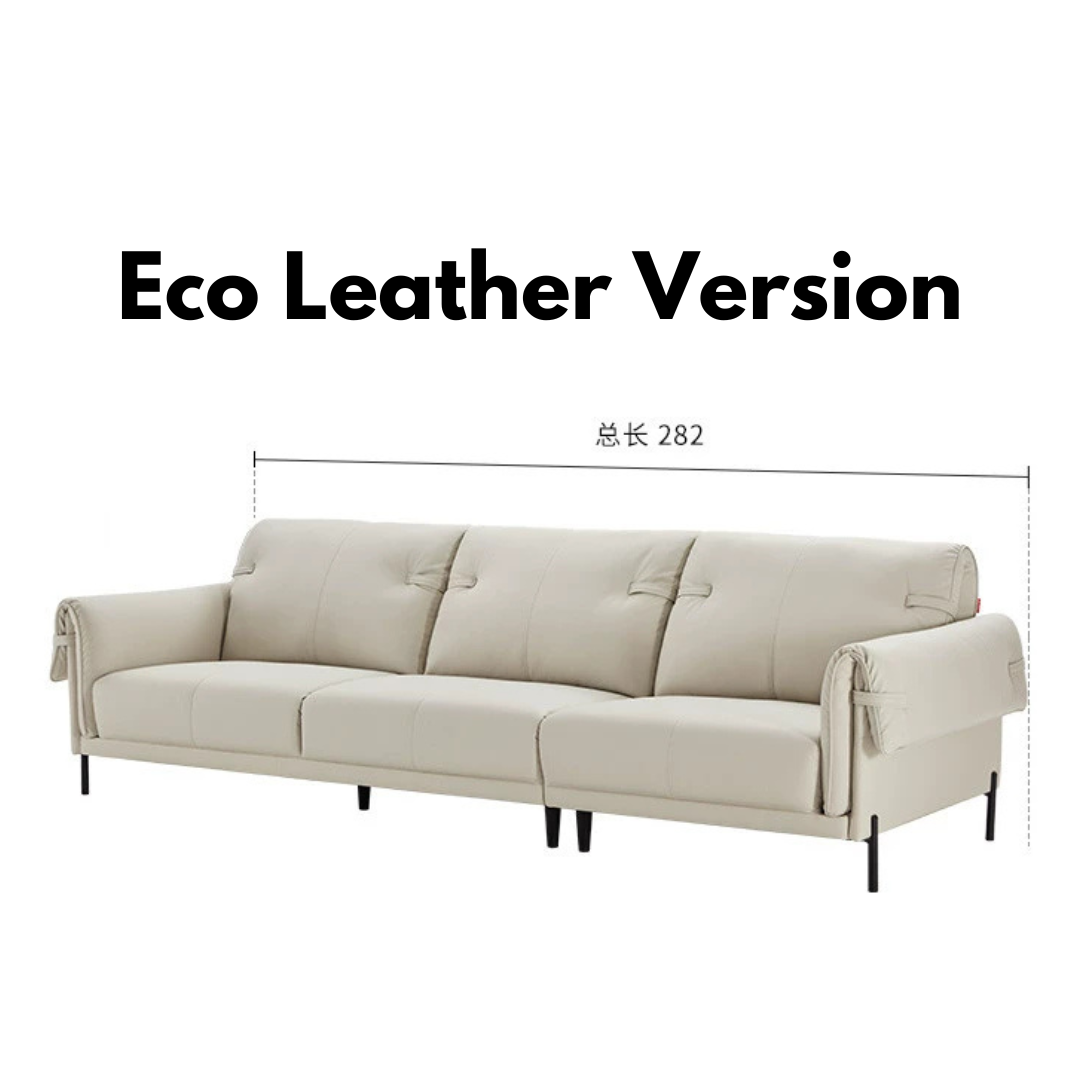 KUKA #2160 3/4 Seater Performance Leather Nordic Style Sofa (Factory Direct)