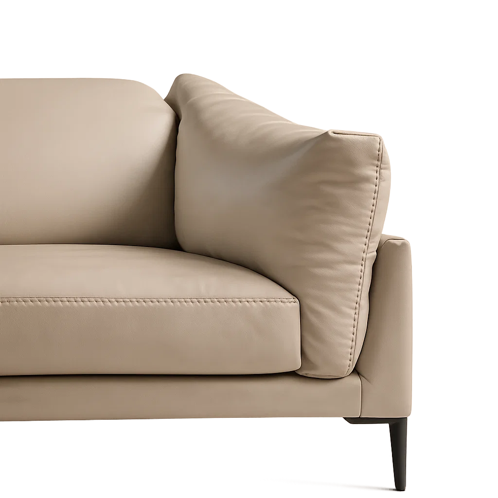 Aldrin SF2233 Custom Mid Century Minimalist Design 3-Seater Sofa | Pet Friendly Fabric & Leather