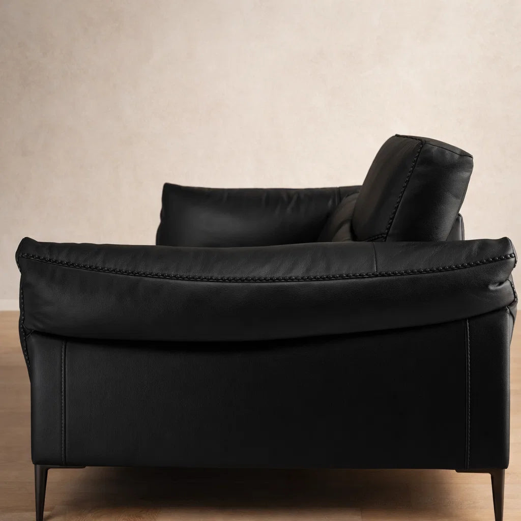 Aldrin SF2233 Custom Mid Century Minimalist Design 3-Seater Sofa | Pet Friendly Fabric & Leather