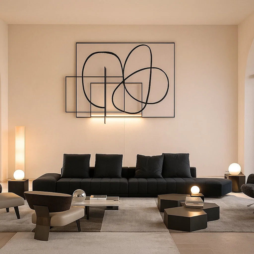Alvaro (SF12022) - Italian Minimalist Custom Sofa Bespoke in Leather &amp; Fabric