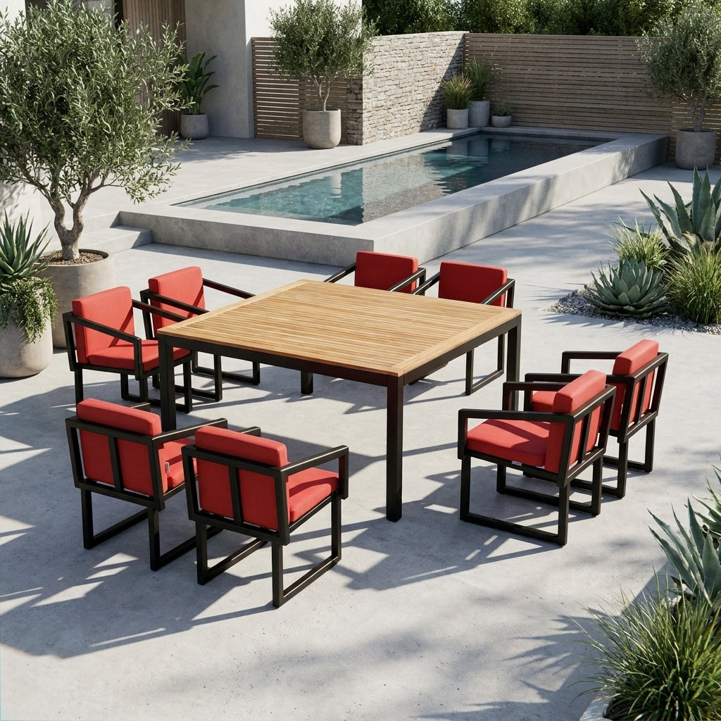 Amber Outdoor Dining Table | Square | WA4042