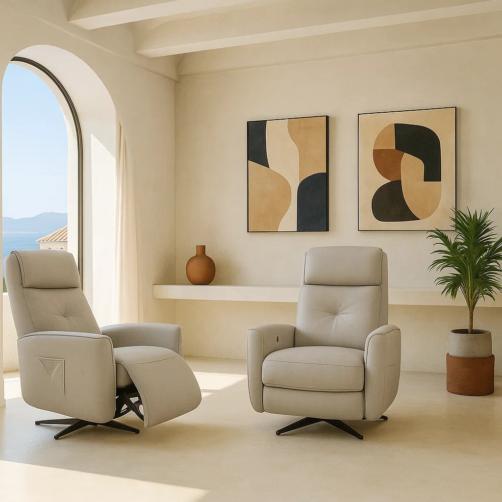 Americana 1-Seater (RN0917) Zero Gravity Full Top Grain Leather Electric Recliner Lounge Chair (I)