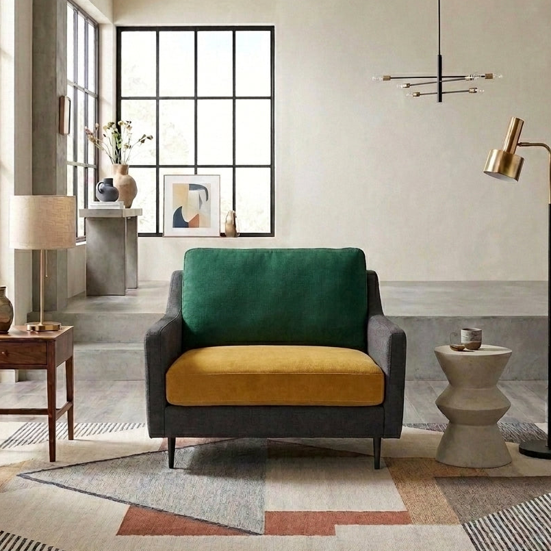 Americana MB0642 Custom Adaptable Sofa | Single Seater | Detachable Cover | Pet Friendly Leather & Fabric