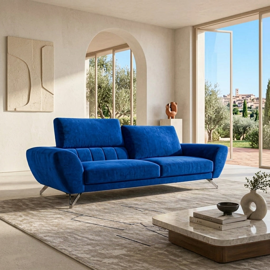 Americana MF3320 Custom 3-Seater Sofa | with Flexible Backrest | Full Leather - Top Grain