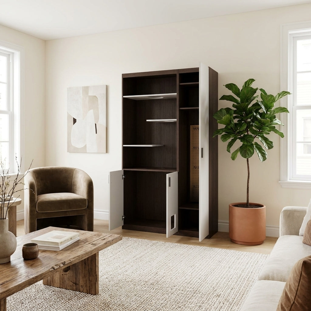 Americana P10 Custom Pet Cabinets | Storage Unit | with Pegboard