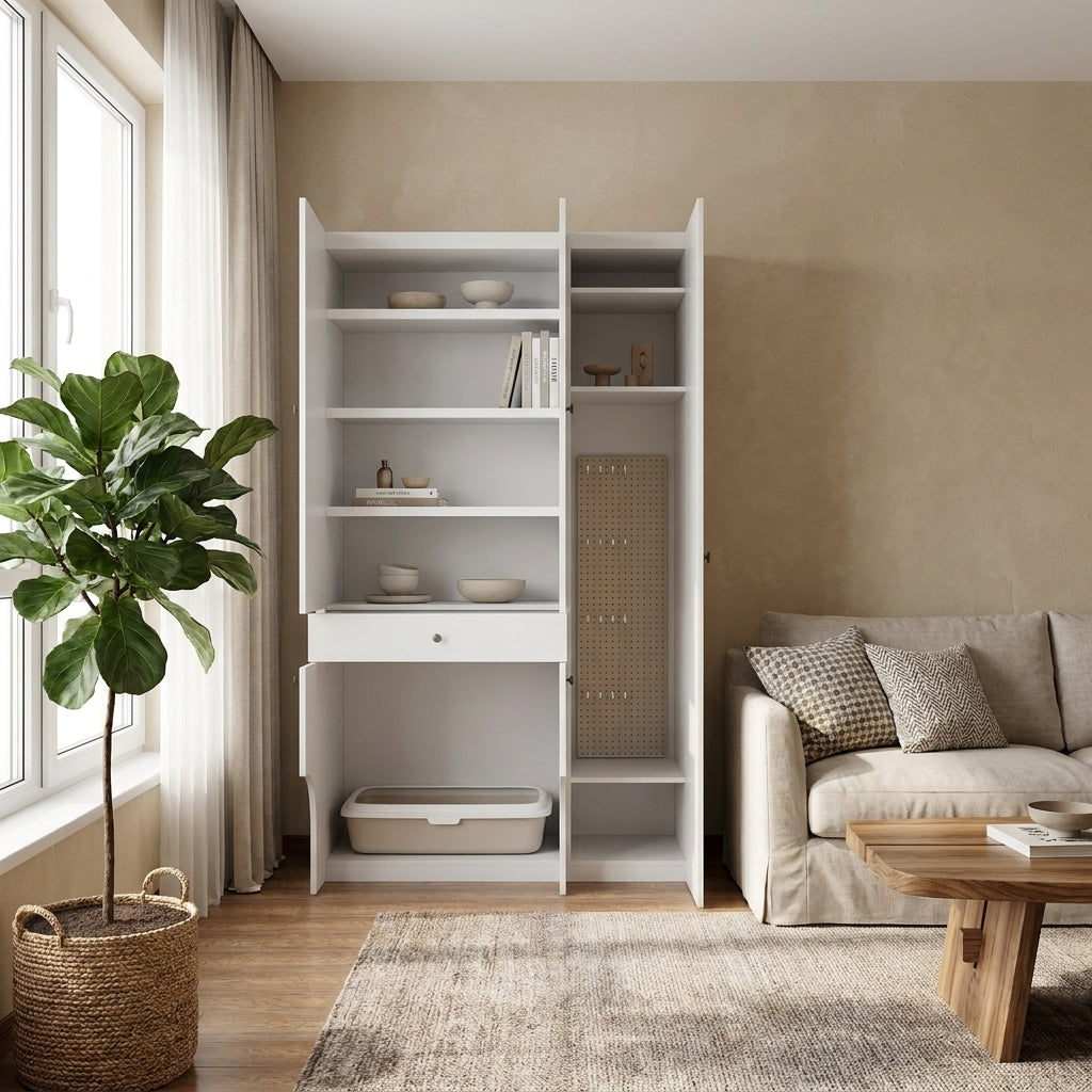 Americana P11 Custom Pet Cabinets | Storage Unit | with Pegboard