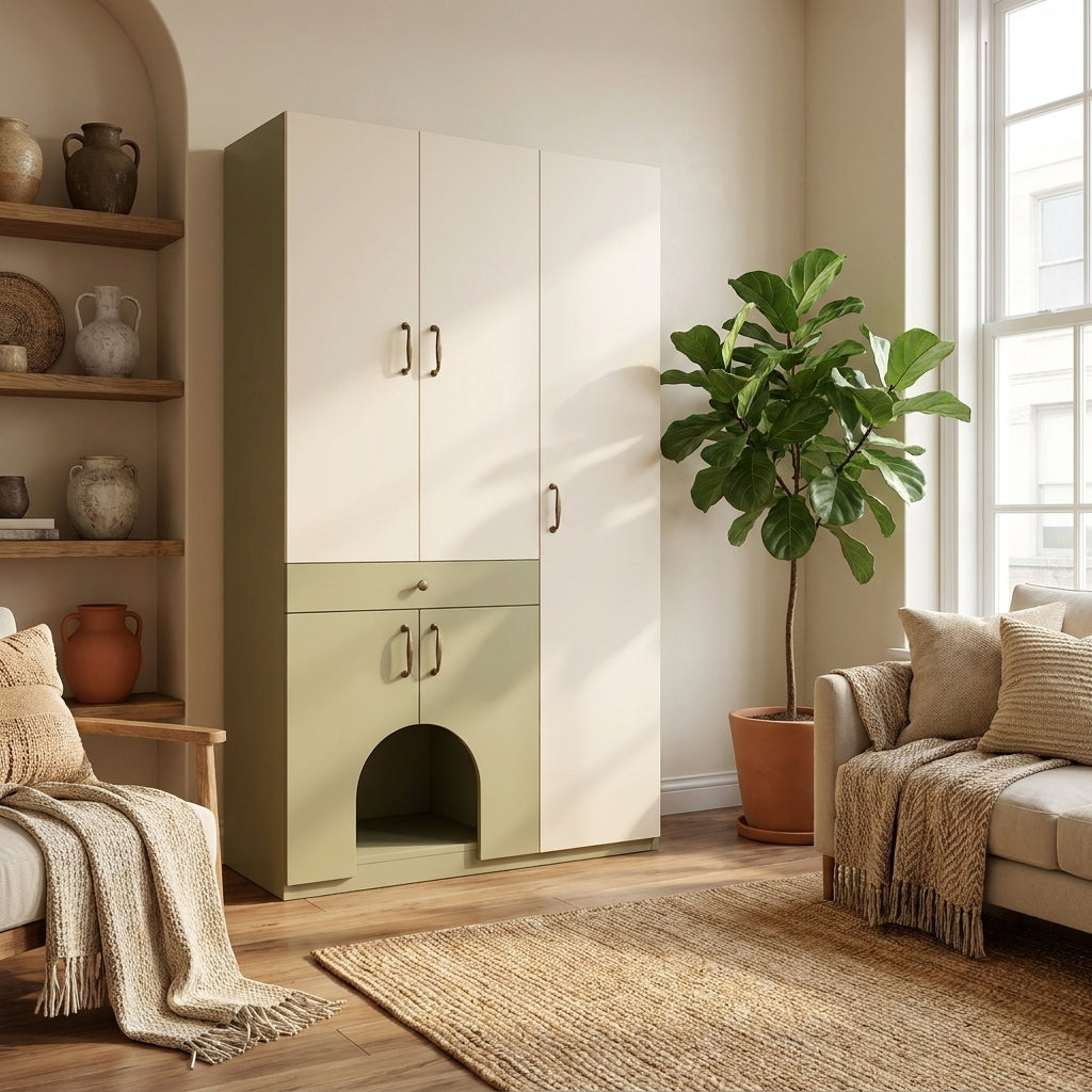 Americana P11 Custom Pet Cabinets | Storage Unit | with Pegboard