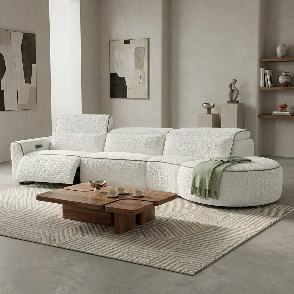 Americana RN8809 Custom Modular Electric Recliner Sofa | Wall Hugging | Pet Friendly Leather & Fabric
