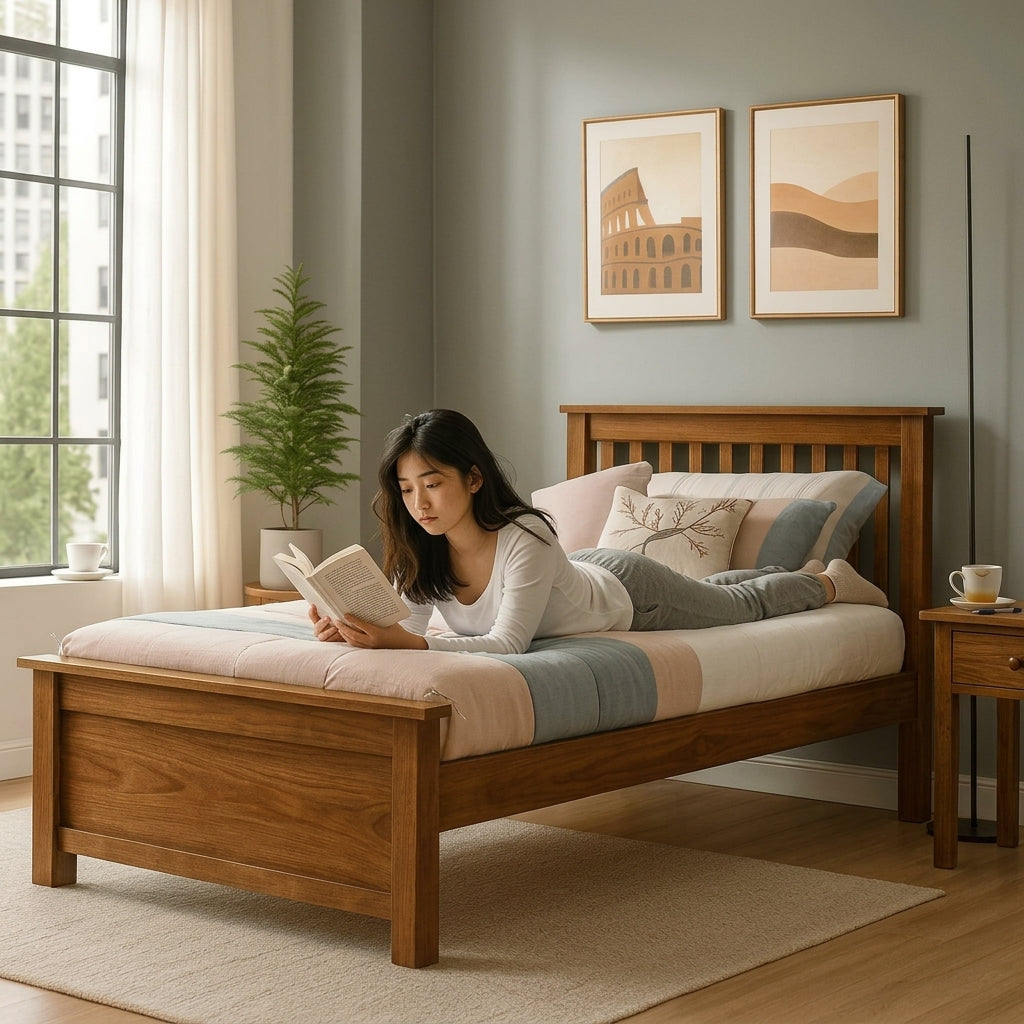 Americana Solid Wood Bed | Super Single Size