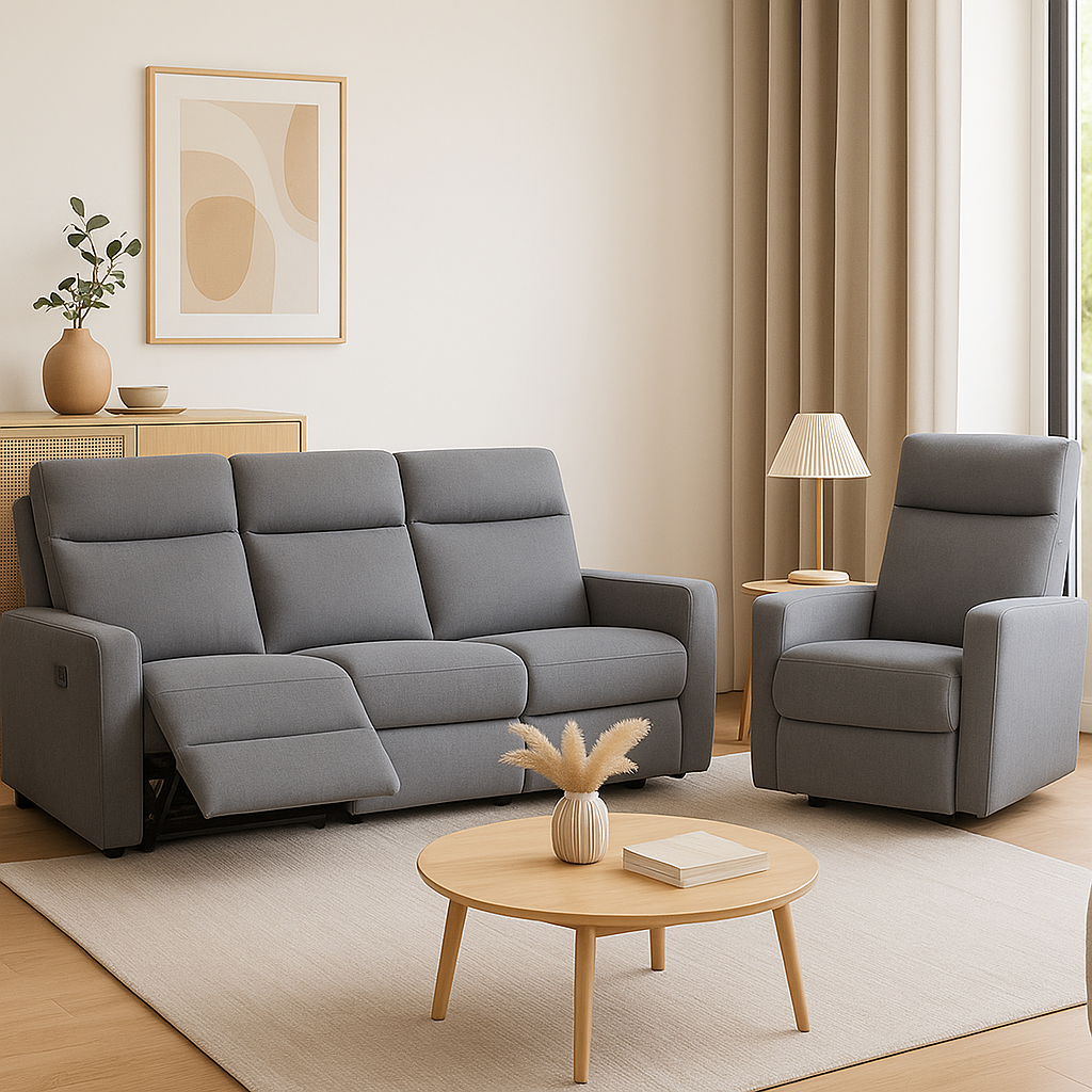 Americana 1/2/3-Seater (RC0757) Fabric Manual Recliner Sofa (I)