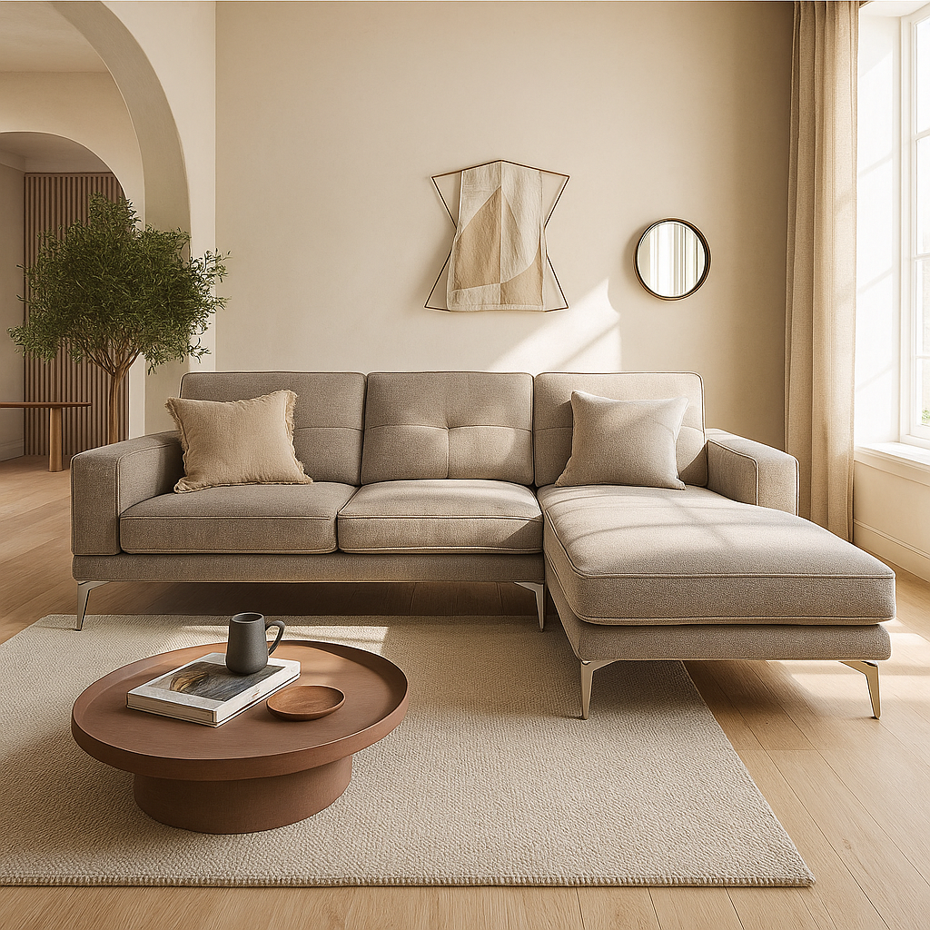 Americana 2.64m (MB0613) Sectional L-Shaped Fabric Sofa (I)