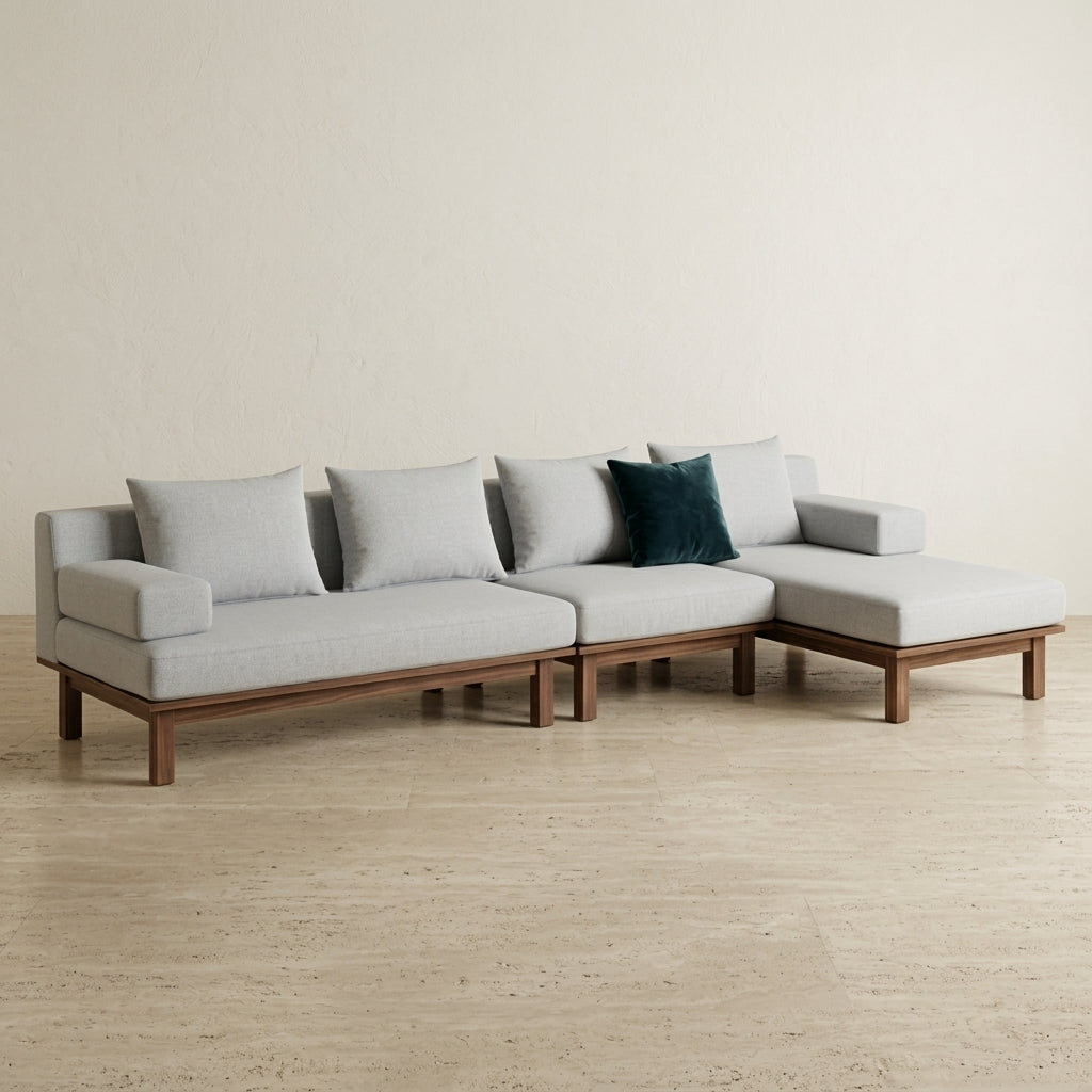 Americana  IT-3063 L-Shape Solid Wood Fabric Sofa | Modular | Special Offer
