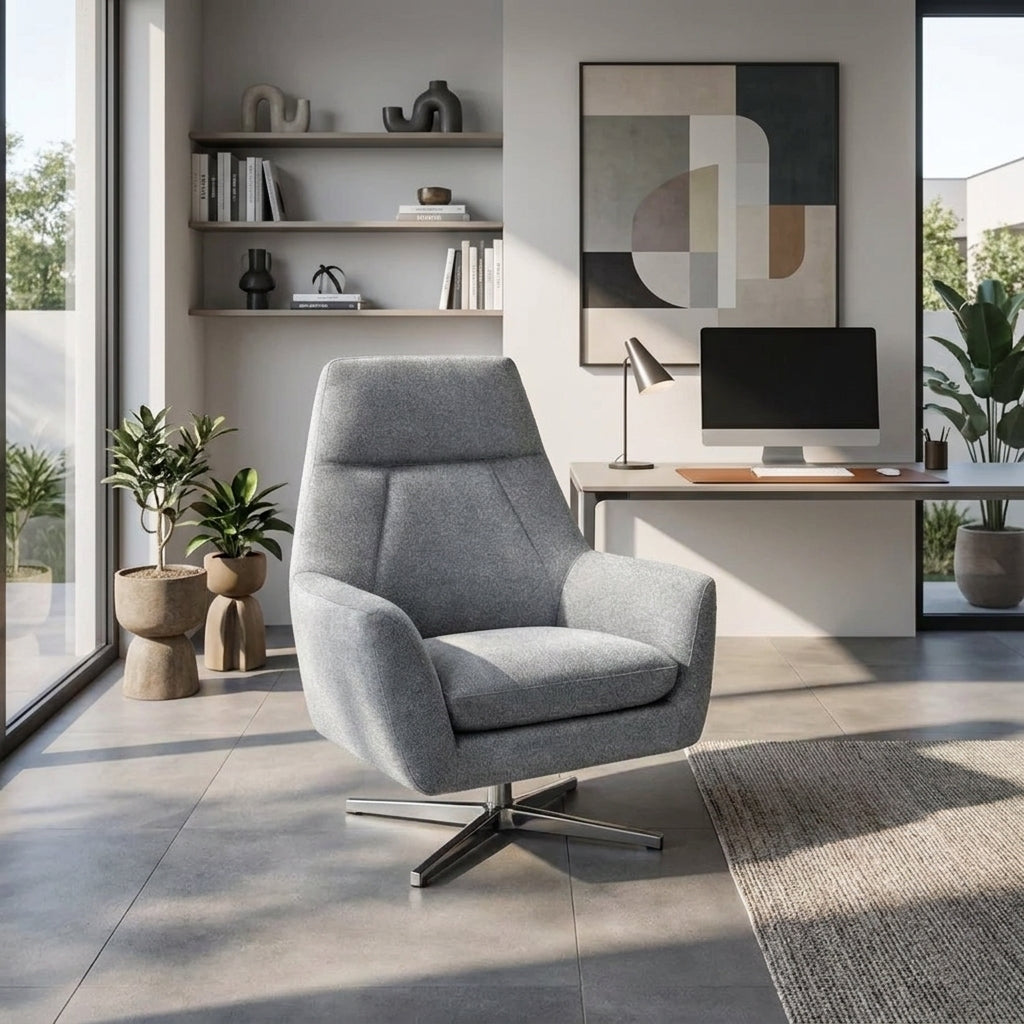 Americana MB0294 Custom Swivel Lounge Sofa | Pet Friendly Leather & Fabric