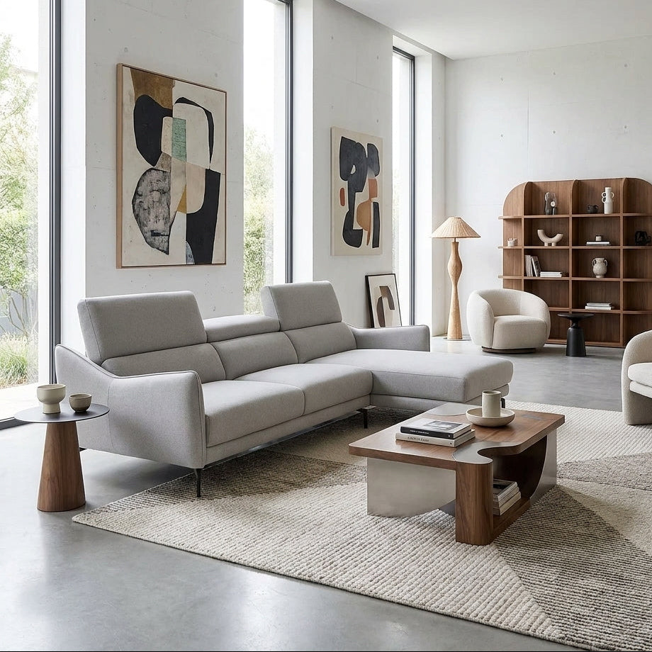 Americana MB0618 Custom Modular Sectional L-Shaped Sofa Length | 2.58m | Full Leather - Top Grain