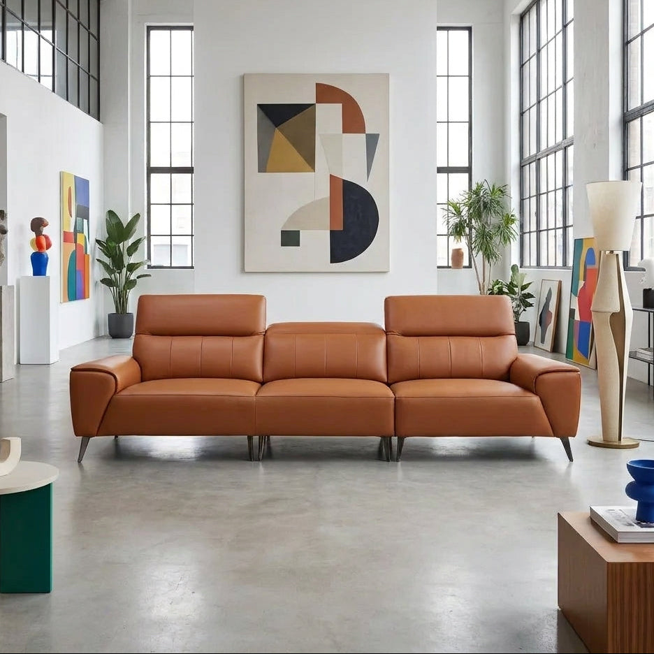 Americana MB0636 Custom Modular Sofa | Full Leather - Top Grain