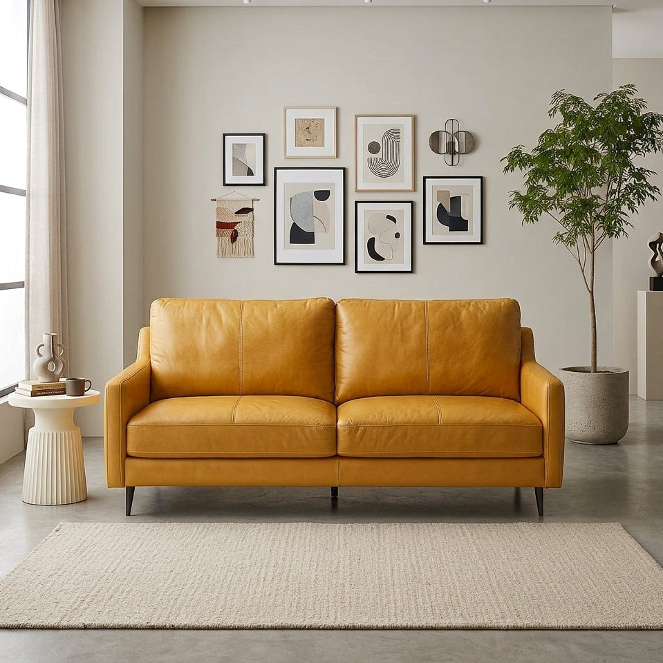 Americana MB0642 Custom 3-Seater Sofa Length 1.91m  | Full Leather - Top Grain