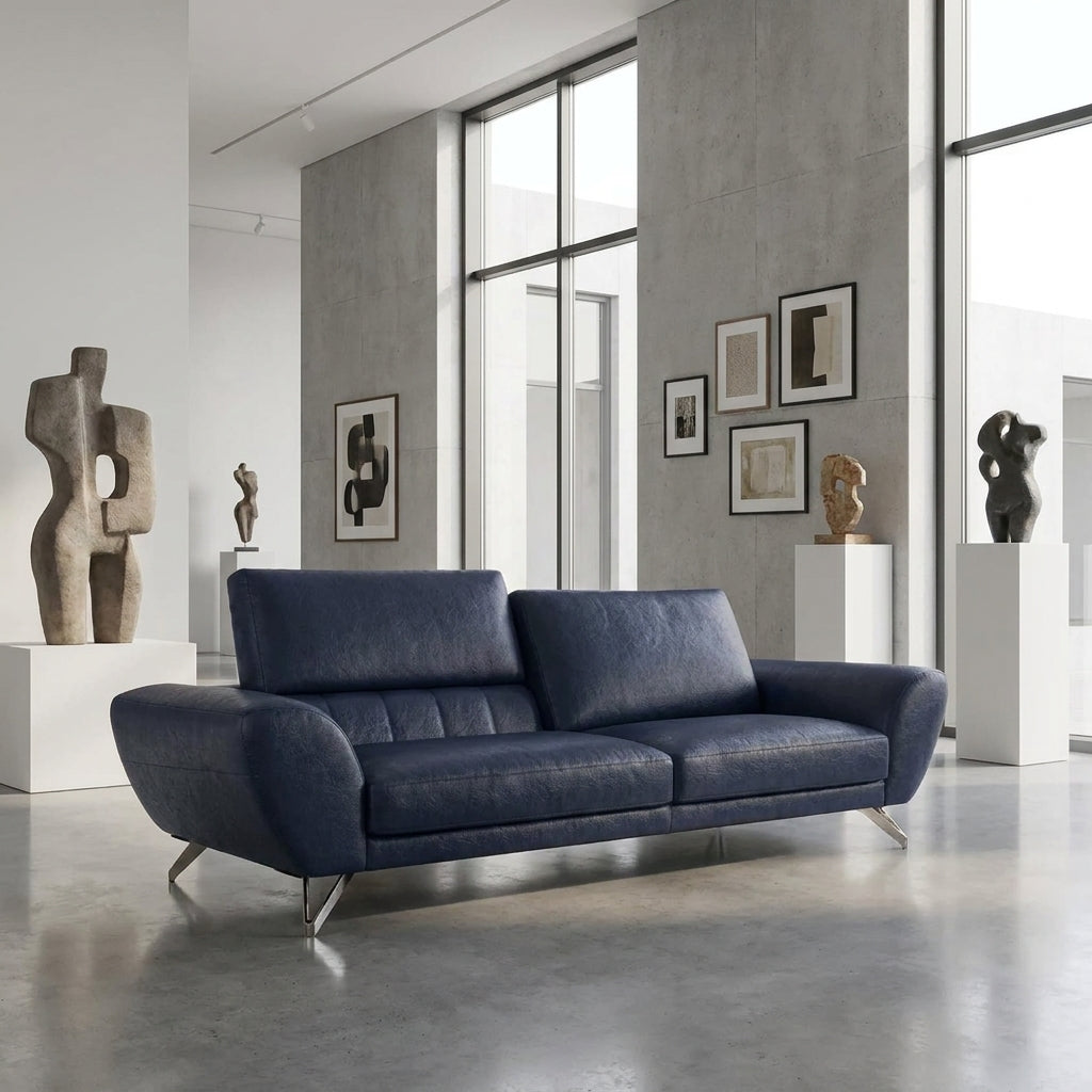 Americana MF3320 Custom 3-Seater Sofa | with Flexible Backrest | Full Leather - Top Grain