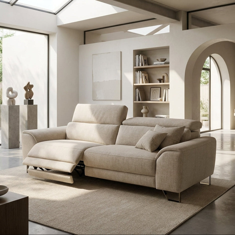 Americana RN0930 Custom Modular Wall Hugging Electric Recliner Sofa | Pet Friendly Leather & Fabric