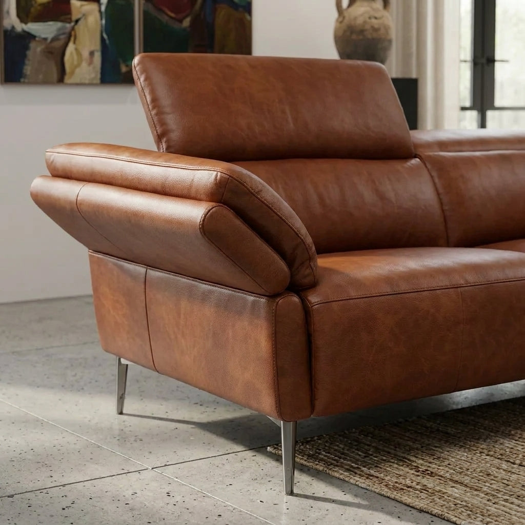 Americana RN0934 Custom Modular Electric Recliner Sofa | Zero Gravity | Full Leather - Top Grain