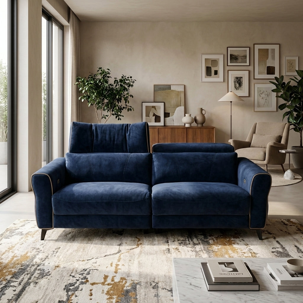 Americana RN0937 Custom Modular Electric Recliner Lounge Sofa | Wall Hugging | Pet Friendly Leather & Fabric