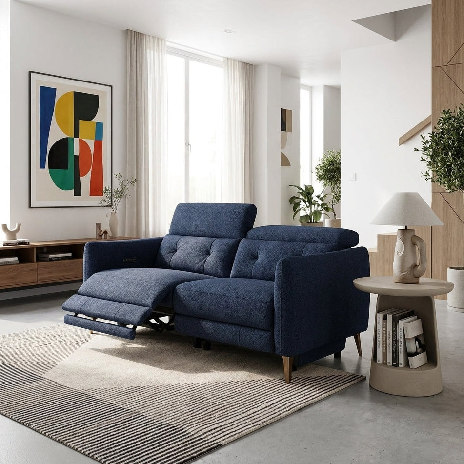 Americana RN0941 Custom Modular Wall Hugging Electric Recliner Sofa | Full Leather - Top Grain