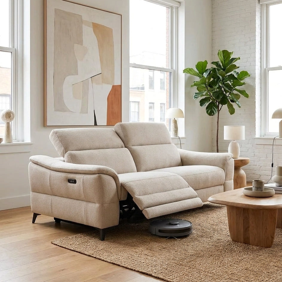 Americana RN0991 Custom Modular Wall Hugging Zero Gravity Electric Recliner Sofa | Full Leather - Top Grain