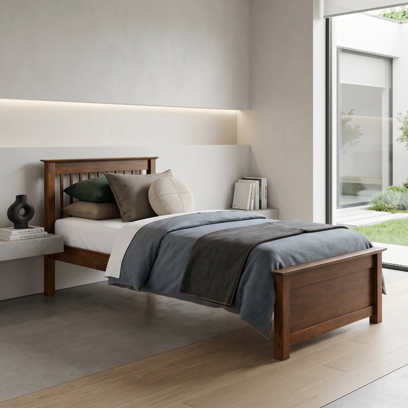 Americana Solid Wood Super Single Size Bed