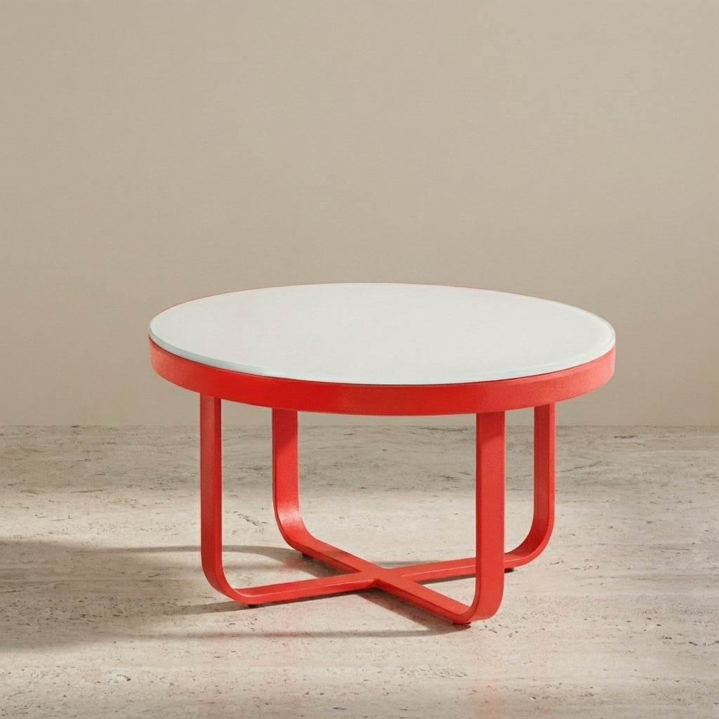 Apricot Outdoor Coffee Table | Side Table | Powder-Coated Aluminum | WA2012