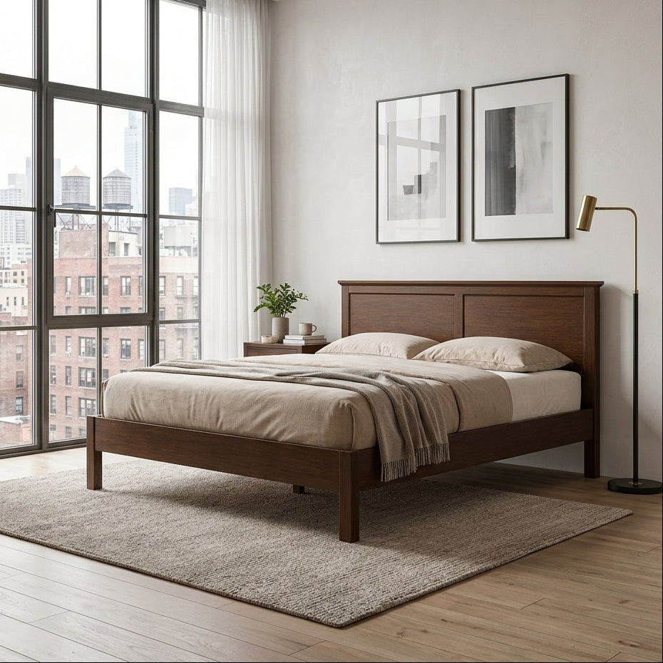 Ashton Hudson Solid Wood Bed | Queen & King Size