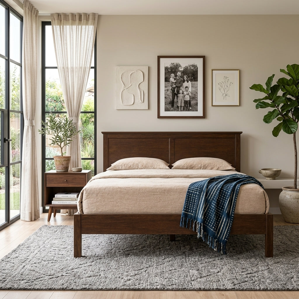 Ashton Hudson Solid Wood Bed | Queen & King Size