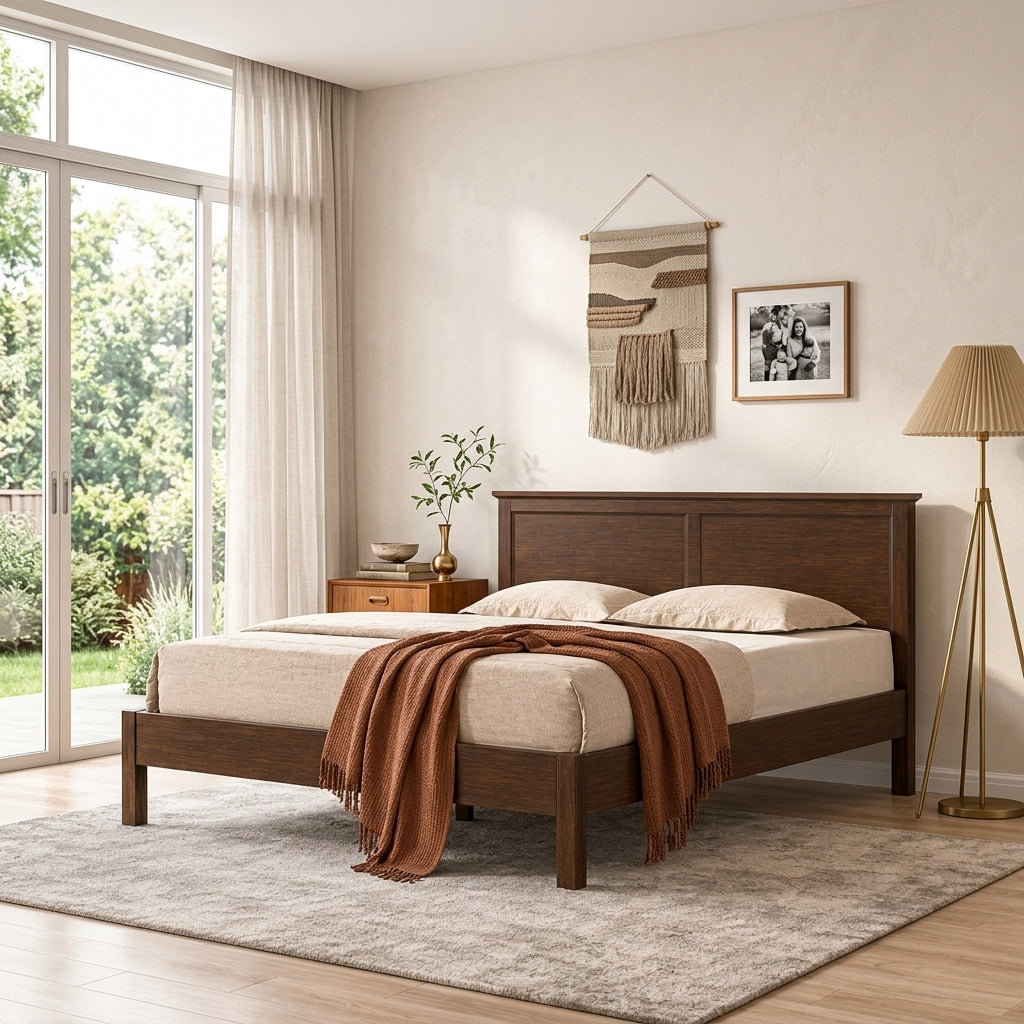 Ashton Hudson Solid Wood Bed | Queen & King Size