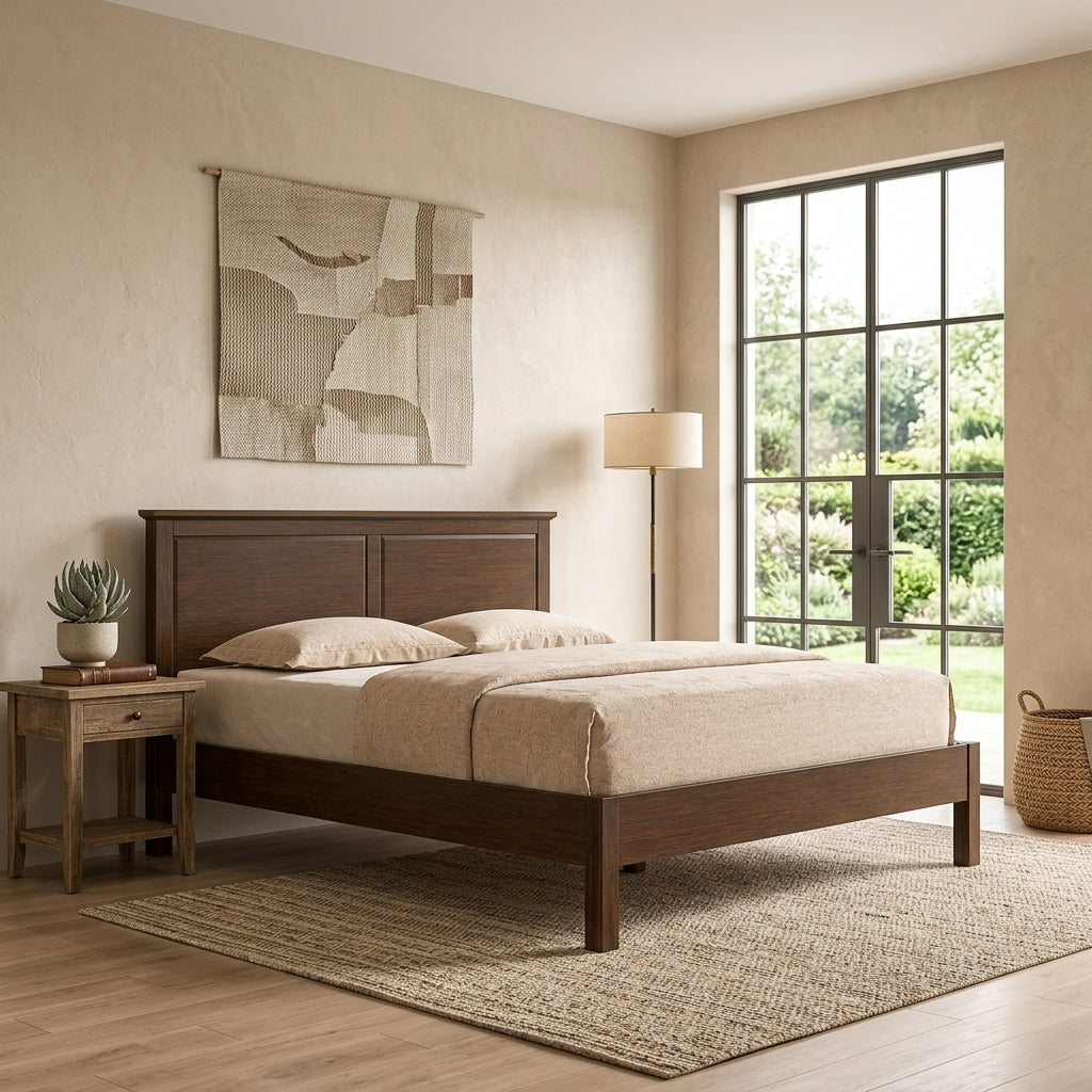 Ashton Hudson Solid Wood Bed | Queen & King Size