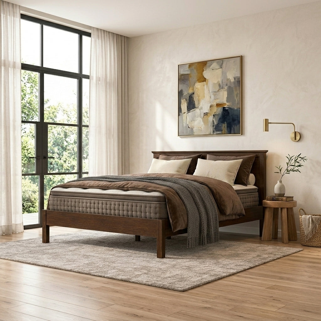 Ashton Hudson Solid Wood Bed | Queen & King Size