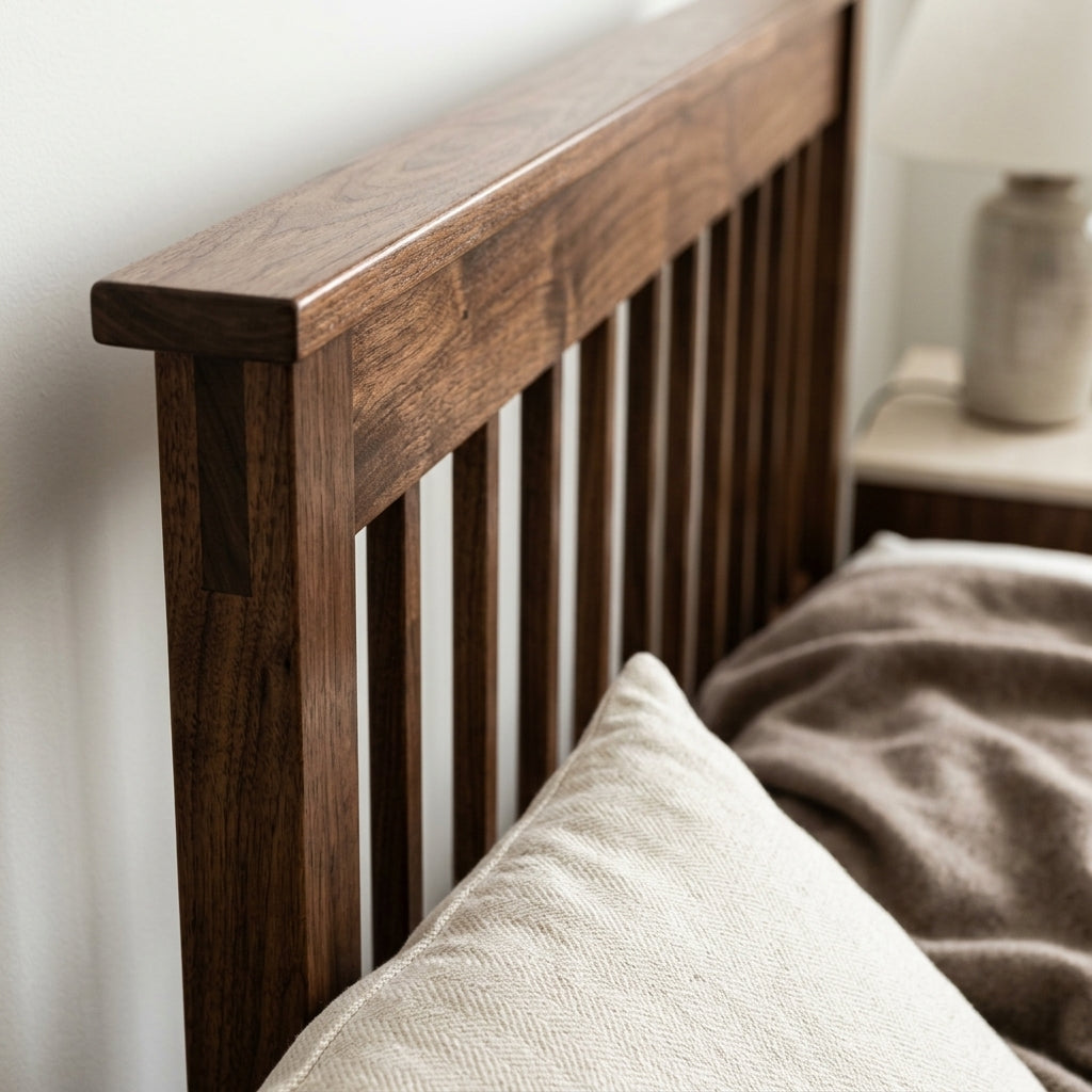 Ashton Mission Solid Wood Bed | Queen & King Size