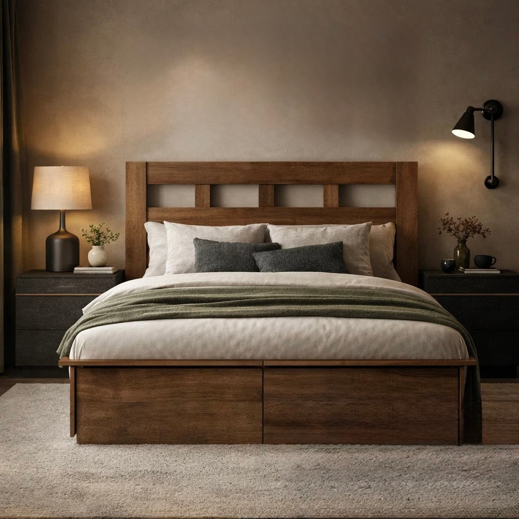 Ashton solid wood storage bed-26
